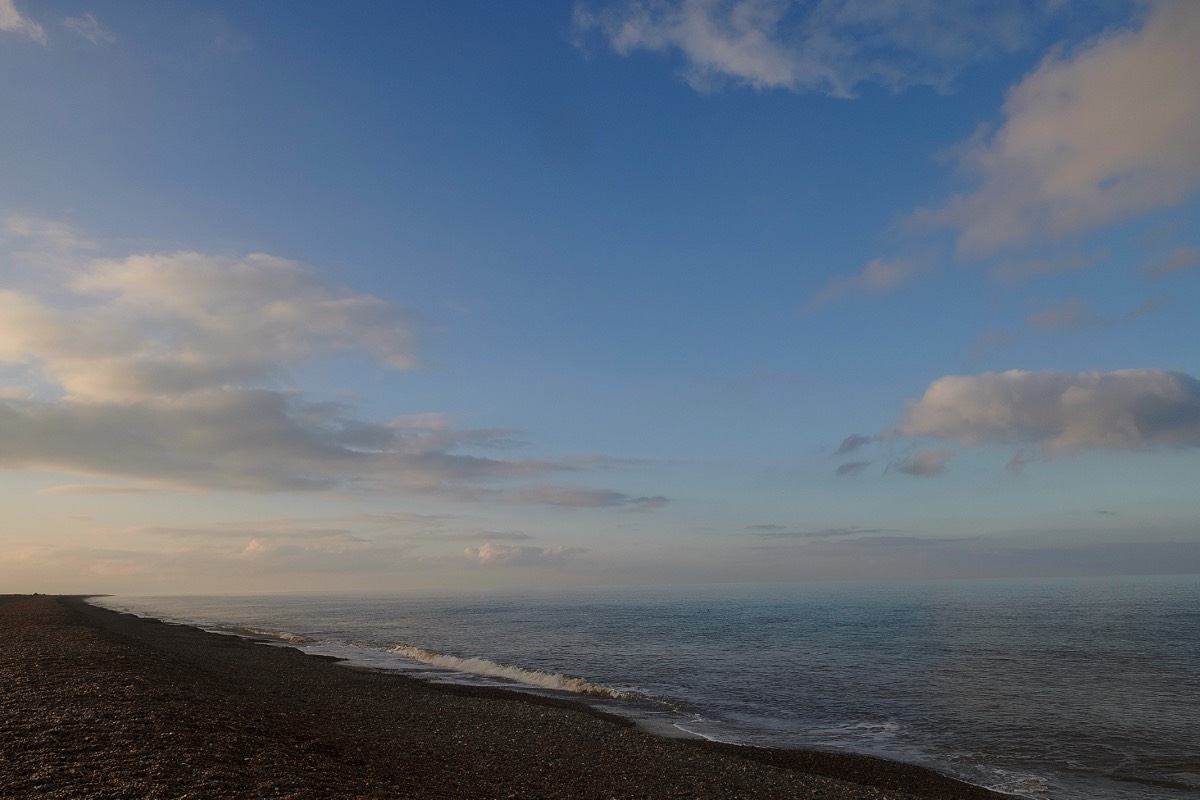 Looking West from the End of the East Bank - Cley 10/11/20