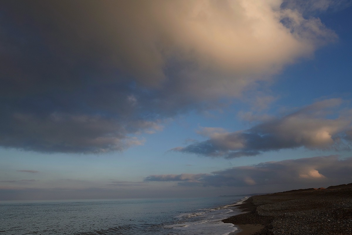 Looking East from the End of the East Bank - Cley 10/11/20